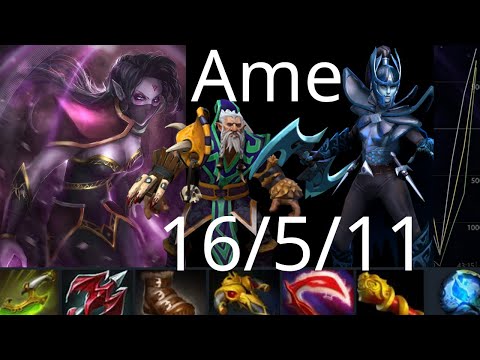 萧瑟 Ame Templar Assassin vs Invoker, Tidehunter, Phantom Assassin - nice throw? - dota2