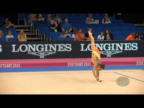 Olga STORK (LTU) 2015 Rhythmic Worlds Stuttgart - Qualifications Clubs