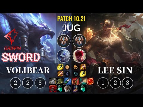 GRF Sword Volibear vs Lee Sin Jungle - KR Patch 10.21