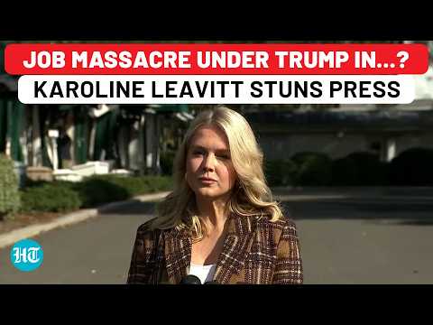 White House shocker: Trump likely to axe thousands as shutdown deepens? Karoline Leavitt stuns press | Videos