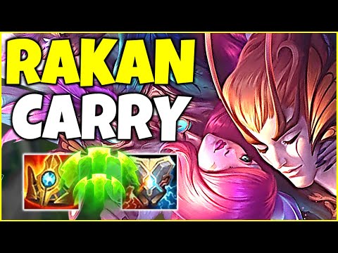 CAN MY RAKAN CARRY 4 TROLLS??? - League of Legends