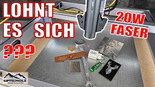 Faserlaser mit 20 Watt? Atomstack MR20 - iKier 1064nm - iKier K1 Pro 1064nm - Metall Gravur Test