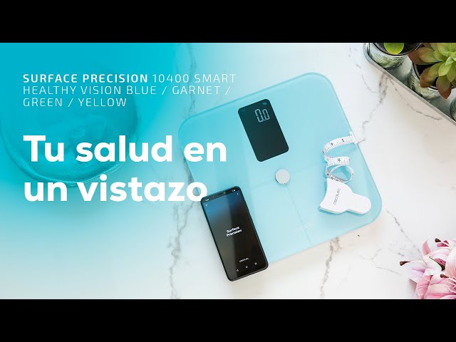 Balança de banho Cecotec Surface Precision 10400 Smart Healthy Vision Yellow Bluetooth e Medição Corporal video