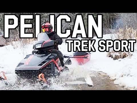 PELICAN TREK SPORT SNOWMOBILE UTILITY SLED TOBOGGAN