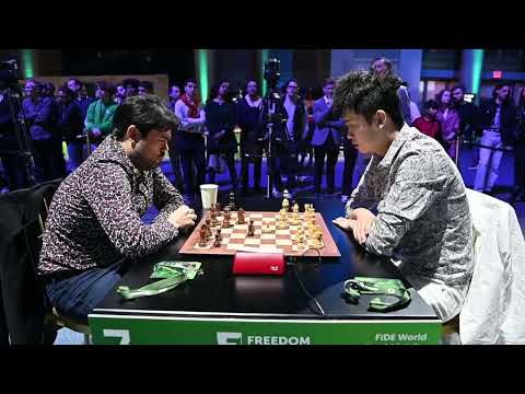 Hikaru Nakamura vs. Shanglei Lu (clip) in round 5 of blitz at Rapid & Blitz New York