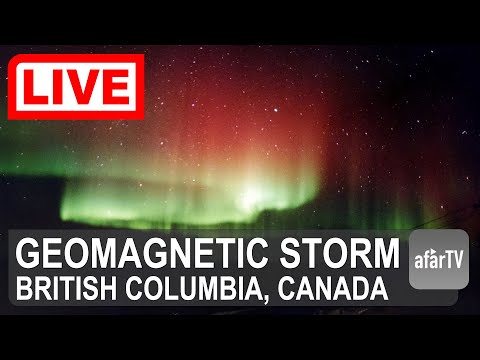 🌎 LIVE:  View Aurora Borealis Tonight from Canada (Severe Geomagnetic Storm, Northern Lights)