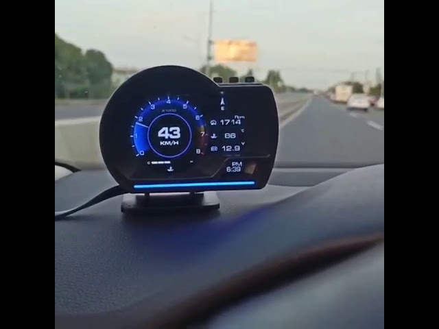 Vídeo relacionado con AMROOLOO Cars Heads Up Display, OBD2 + GPS + Modo de Medidor de Inclinación, Pantalla Multi-Idioma, MPH Cambiable y unidades KM/H del Velocímetro Para Todos los Coches