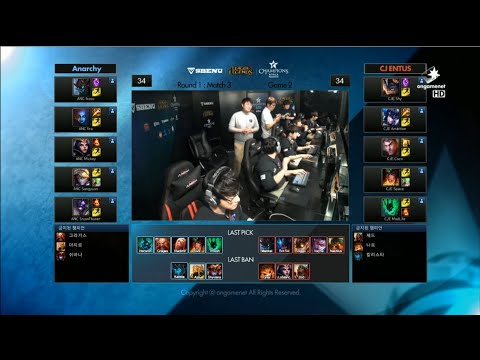 CJ vs ANC Game 2 Highlights (Champions Summer Korea 2015)