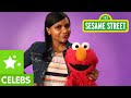 Sesame Street Mindy Kaling And Elmo Are Very Enthusiastic