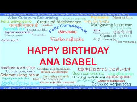 AnaIsabel   Languages Idiomas - Happy Birthday