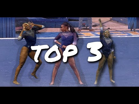 TOP 3: Nia Dennis Floor Routines (Senior Year)