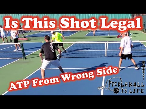 Is an Around The Post Shot Legal from Your Opponents Side of the Court