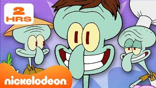 Download lagu Spongebob | 2 Jam Momen TERBAIK Squidward! | Nickelodeon Bahasa mp3