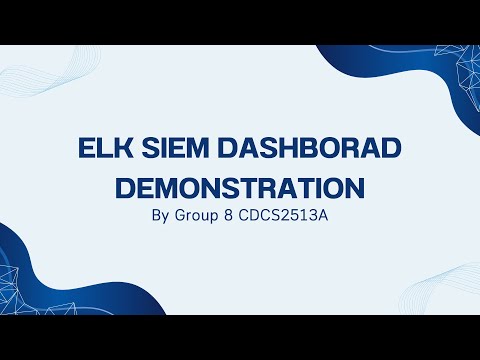 ITT450 GROUP 8 ELK SIEM DASHBOARD DEMONSTRATION