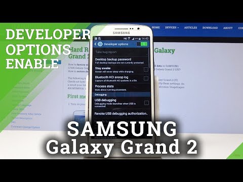 How to Enable Developer Options in SAMSUNG Galaxy Grand 2 - Advanced Settings