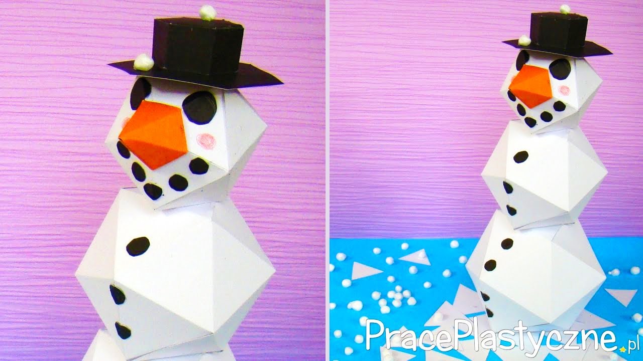 Jak zrobić bałwanka z papieru?