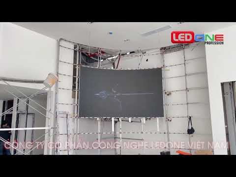BYD Auto EV Quảng Ninh | Ledone thi công thầu dự án màn hình LED P2 dẻo cong đồng bộ hãng ThinkSTV