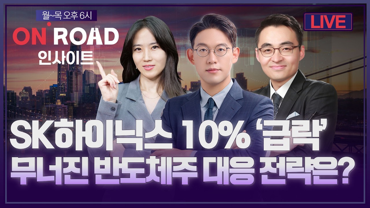 온로드 인사이트ㅣSK하이닉스 10% '급락'…무너진 반도체株, 대응 전략은? | 윤여민·염승환·염정ㅣ한국경?