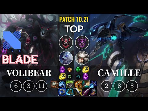 DRX Blade Volibear vs Camille Top - KR Patch 10.21