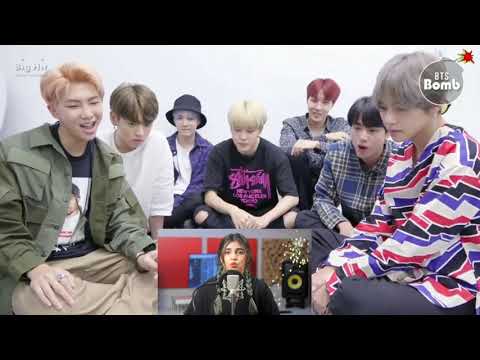 BTS reaction video to manike mage hite cover by aish