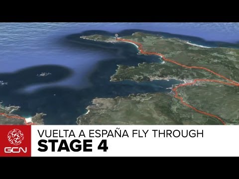 Vuelta A España 2013 Stage 4 Preview - Google Maps Fly Through