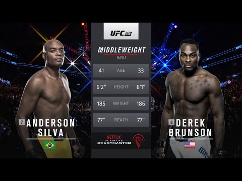 Anderson Silva vs Derek Brunson full fight