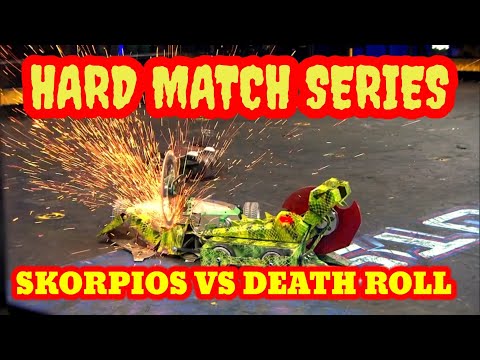 BATTLEBOTS FIGHT OF THE WEEK|HARD MATCH SERIES| SKORPIOS VS DEATH ROLL| AMAZING BATTLE BOTS
