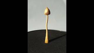 Magic Mushroom Liberty Psilocybin cap jewellery Sculptures & Pendants in Yew wood & Silver. trip