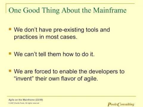 Agile On The Mainframe And Other Odd Places