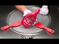 How To Make Your Own Ice Cream Rolls At Home With Hershey S Strawberry Syrup 30 C ASMR