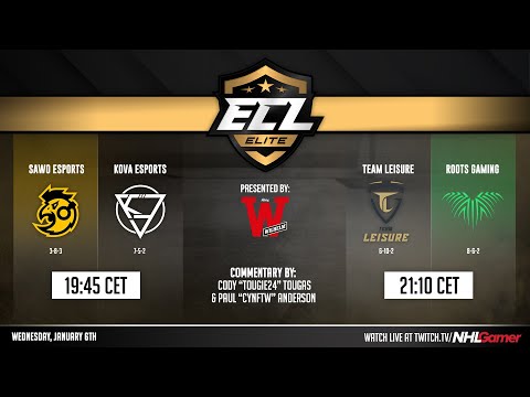 SAWO Esports vs KOVA Esports & Team Leisure vs Roots Gaming - ECL 11 (Elite) | NHL 21 EASHL 6s