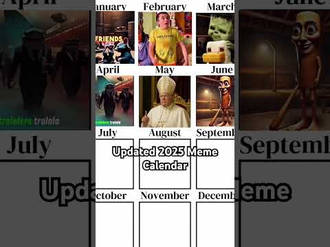 The Ultimate 2025 Meme Calendar 📅🤣 – Each Month Just Gets Crazier!