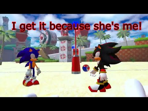 NOW SONIC KNOWS!! Shadina Goes Tyrant in Front of Sonic & Shadow at Seaside Hill - VRChat