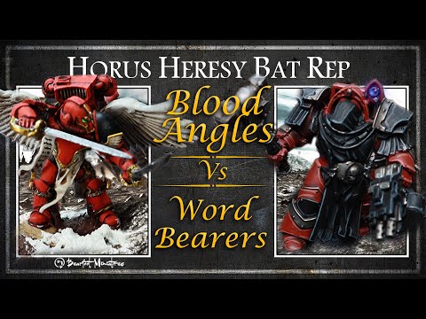 Blood Angels Vs Word Bearers - Horus Heresy Battle Report - Age of Darkness
