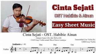 Download lagu [ Free Sheet] Cinta Sejati - OST. Habibie & Ainun [Violin Cover  Sheet Music] mp3