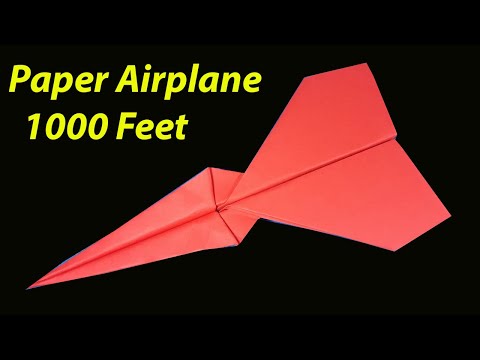 Paper Plane 1000 Feet | Flying Origami Folding | DIY Cool Paper Airplane Easy Tutorial Crafting