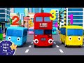 10 Little Buses Wheels On The Bus LittleBabyBum Nursery Rhymes For Kids Baby Songs