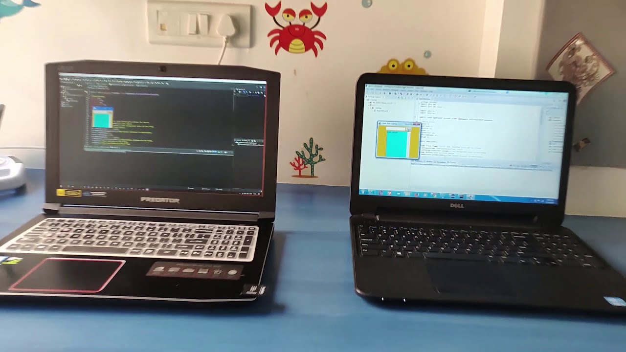 Chat Application using java socket programming| Data Communication networks | J component