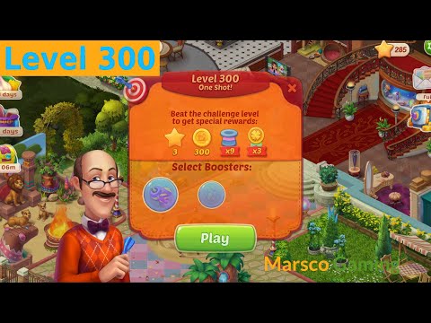 Homescapes – Level 300 Challenge / One Shot