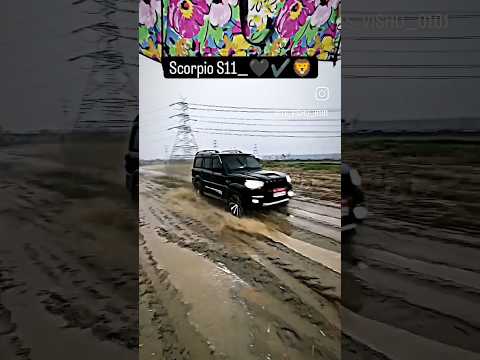 black 🖤 scorpio s11 off road #viralvideo #viralshorts #scorpio #shorts #short #song #funnyshorts