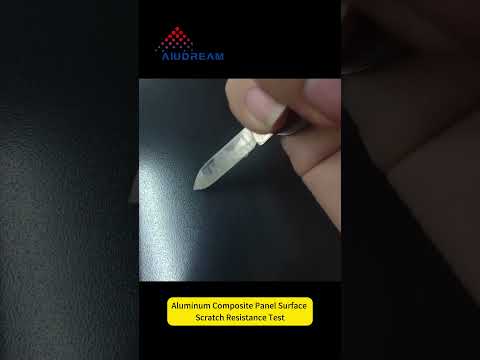 Aluminum Composite Panel Scratch Resistance Test Video