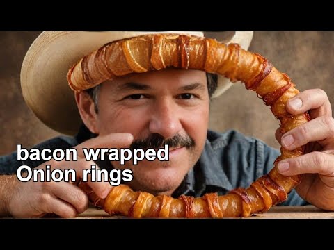 Superbowl Bacon-Wrapped Onion Rings!