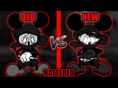 FNF': Wednesday's Infidelity Part 2 - Battered (Old Vs New) (antipathy mickey song comparison)