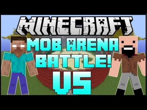 "HEROBRINE VS. NOTCH" - Minecraft: Mob Battle Arena! - CLONES MOD!