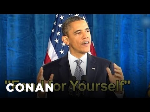 Obama's New Campaign Slogans Ain't So Hot | CONAN on TBS