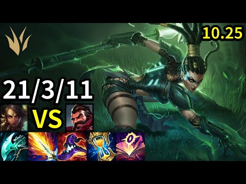 Nidalee Jungle vs Graves - EUW Grandmaster | Patch 10.25