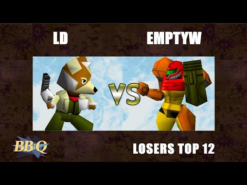 BBQ - emptyW (Samus) Vs. LD (Fox) Super Smash Bros Losers Top 12 - SSB64