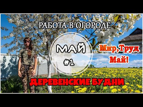 Работа в огороде. Май #1. Огород 2019. Жизнь в деревне.