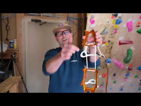 Petzl Leopard Flexlock - attaching to approach shoe.