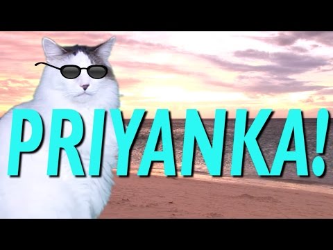 HAPPY BIRTHDAY PRIYANKA! - EPIC CAT Happy Birthday Song